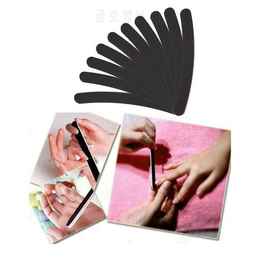 2pcs Sanding Nail File Buffer For Salon Black Nail Art Styling Tools Manicure UV Gel Polisher Nail Files Polish Tool Wholesale