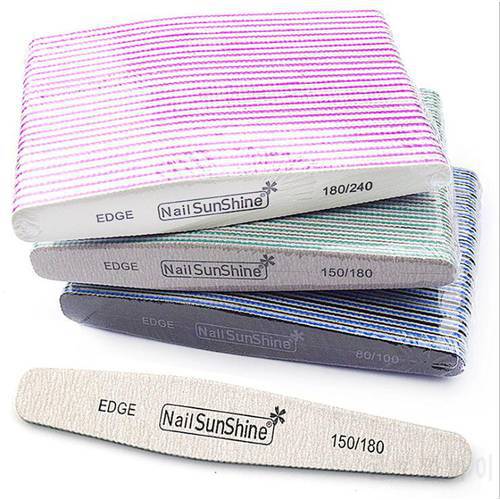 EasyNail 2pcs/lot Zebra Nail Files Washable Double-Side Emery Board Nail Buffering Files,high Quality.