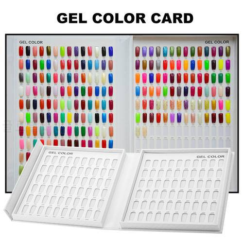 Professional Model Nail Gel Polish Color Display Box Book Dedicated 216/120 Color Card Chart Painting Manicure Cartas de colores