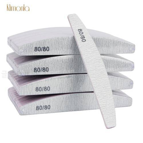100Pcs/Pack Gray Nail File80/80 Grit Professional Acrylic Nail Art Lime a ongle Double side Nails Pedicure Tools Diamond Designs
