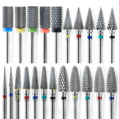 25 Tpye Nail Drill Bit for Manicure Diamond Milling Cutter Nail Files Electric Rotary Mills Nail Gel Remove Grinder Tools