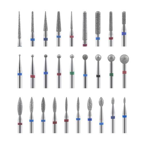 Diamond Nail Drill Bits Rotary Burr Milling Cutter for Nail Files Cuticle Clean Drill Bit Apparatus for Manicure Nail Art Tools
