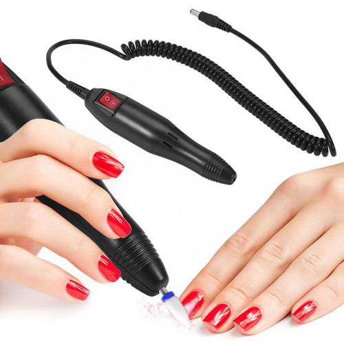 20000RPM Electric Nail Drill Handle Manicure Machine Nail File Pen Polish Drill Tools Nail Milling Grinder Pen Nail Accessories
