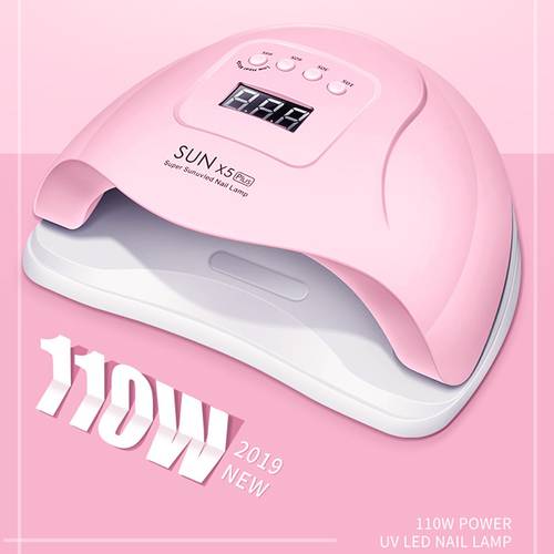 White Pink SUN X5plus Lamp 110W Nail UV LED Lamp Gel Professional Nail Dryer Cure Manicure Nail Machine Nail Art Tools