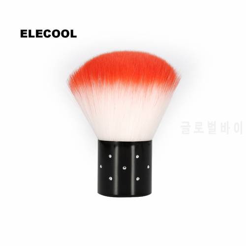ELECOOL Soft Nail Art Powder Dust Flocking Remover Brush Cosmetic Makeup Brush Tool Manicure Pedicure Care