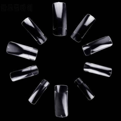 100packs Makartt Half Cover False Nail Tips 500pcs Clear Natural Nails Acrylic UV Gel French Manicure Tool For DIY