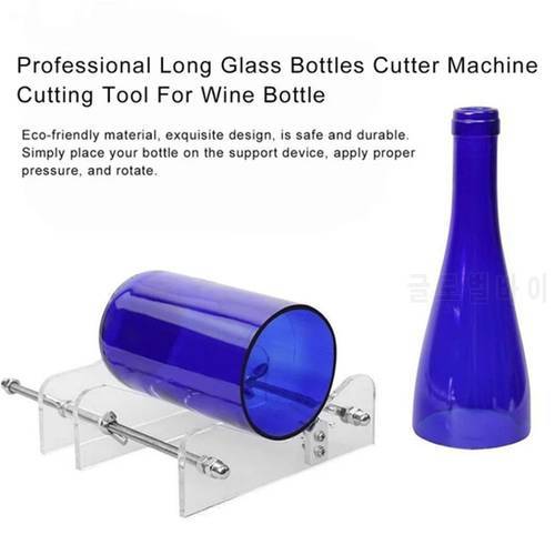 Cross Border 12pcs/lot DIY Stainless Steel Wine Bottle Cutter Machine Acrylic Four In One Long Glass Bottle Cutting Tool HA1603