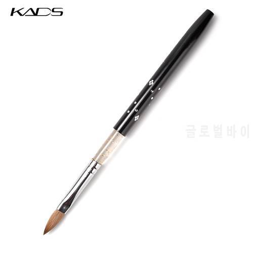 100PCS Black Kolinsky Sable Brush Manicure Pen for Kolinsky Acrylic Nail Brush Kolinsky 8 Nail Brush Design Gel Brush