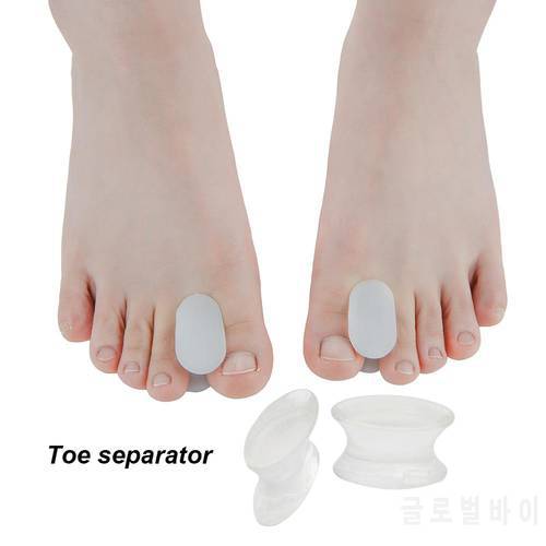1 Pair Silicone Toe Separators Spacer Thumb Valgus BCorrector Straightener Good Hallux Valgus and Deformity Effect