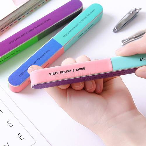Nail File Double Side Buffer Trimmer Sandpaper Professional Nail Files Sanding Block Pedicure Manicure Remover Polishing Tools
