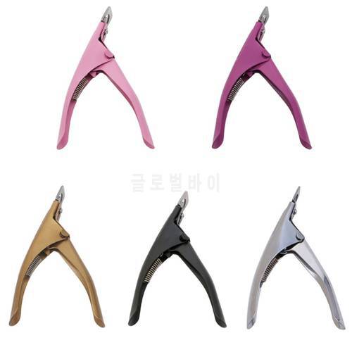 Acrylic UV False Fake Nails Tips Manicure Cutter Clipper Tool Stainless Steel