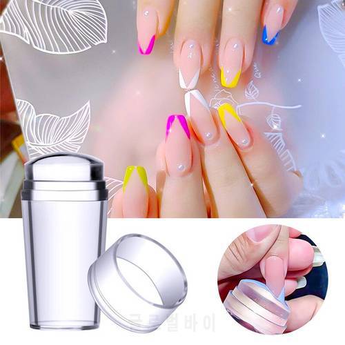 Silicone Transparent Kit French Nail Art Samping Plates Scraper DIY Template Jelly Design Decoration Manicure Tool Supplies 2022