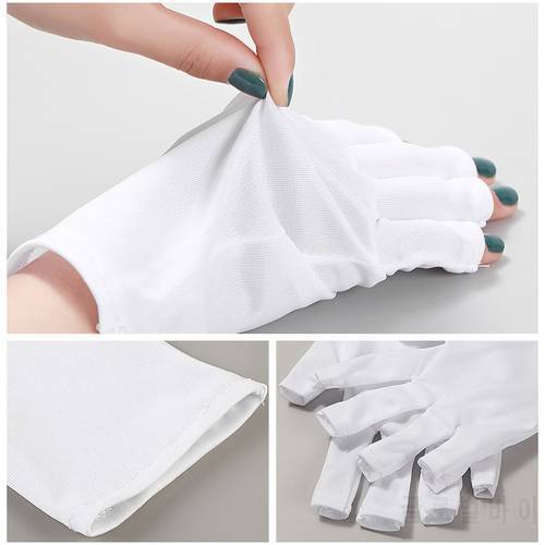Manicuring UV-Blocking Gloves To Prevent Darkening Of Hands And UV Protection UV Dryer Breathable Nail Gloves Tool