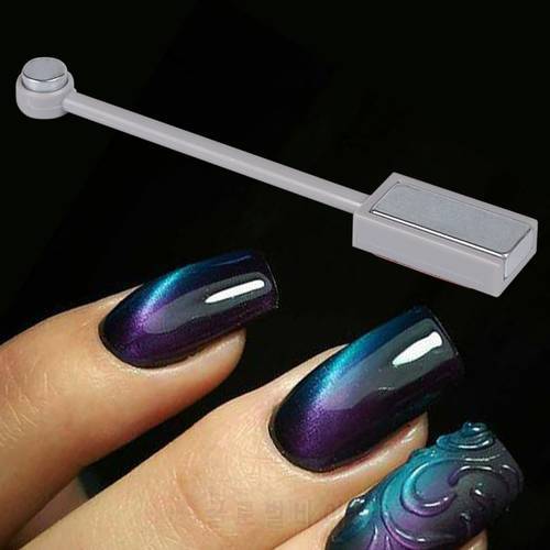 Double Headed Nail Art Magnet Stick Cat Eyes Magnet for Nail Gel Polish 3d Line Strip Effect Strong Magnetic Pen Tools BE537-1