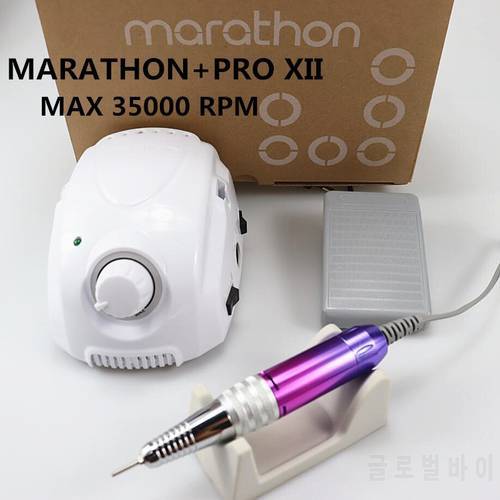 BT MARATHON-Champion 3 PRO XII Handle 35K/40K Electric Nail Drill STRONG 210 Micro Motor Grinding Machine For Nail Art Tools