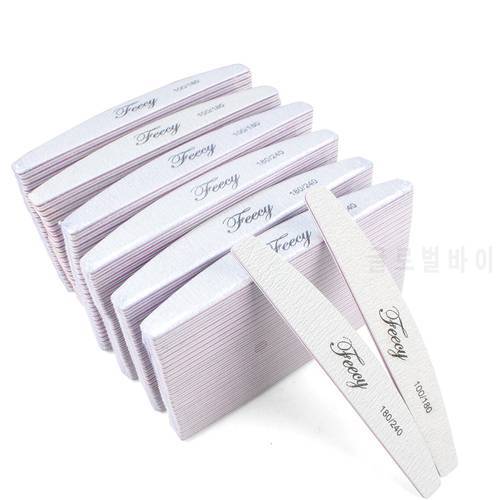 Nail File Double Side Buffer 100/180/240 Trimmer Sandpaper Sanding Files Block Lime a ongle Pedicure Manicure Polishing Tools