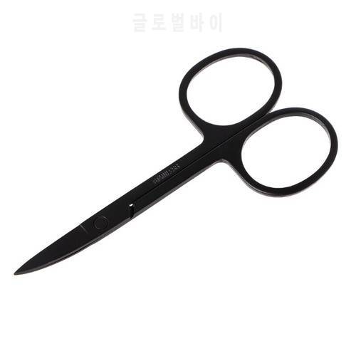 Professional Nail Scissor Manicure For Nails Eyebrow Nose Eyelash Cuticle Scissors Curved Pedicure Makeup Tools
