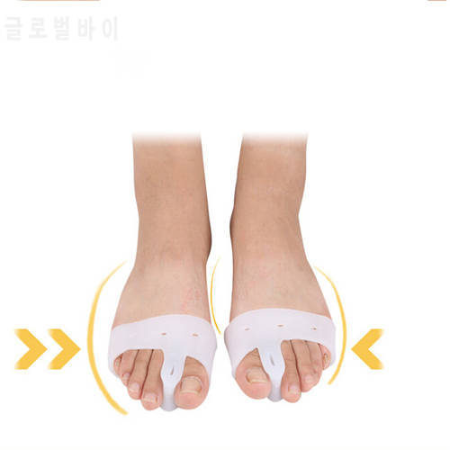 1Pair Silicon Gel Foot Corrector Toe Separator Thumb Valgus Protector BAdjuster Hallux Valgus Guard Feet Care