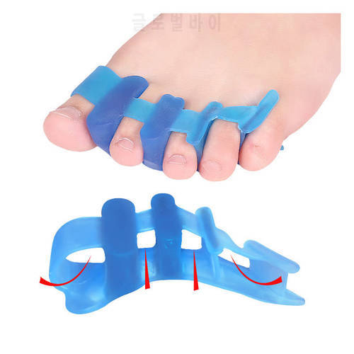 1 Pair Toes Hallux Valgus Corrector Separator Straightener Foot Care Device Silicone BProtector Fingers