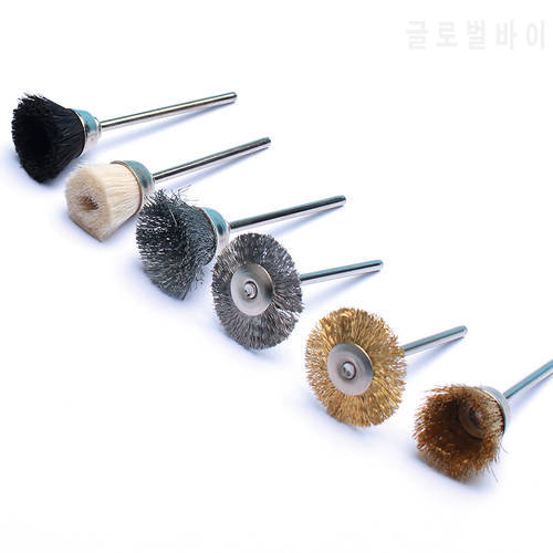 1pcs Gold Copper Nail Nail Bits Brush Electric Manicure Drills Cleaning Brush Milling Cutter Copper Wire Nail Art Accessories