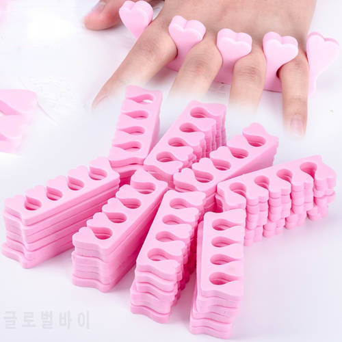 100pcs Nail Art Toes Separators Sponge Fingers Separators Soft Gel UV Tools Polish Manicure Pedicure Toe Corrector Nail Design