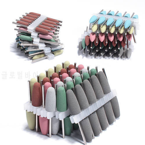 10pcs Silicone Nail Drill Bit Rotary Polishing Tool Bits Milling Cutter for Manicure Pedicure Nail Electric Drill Accessories
