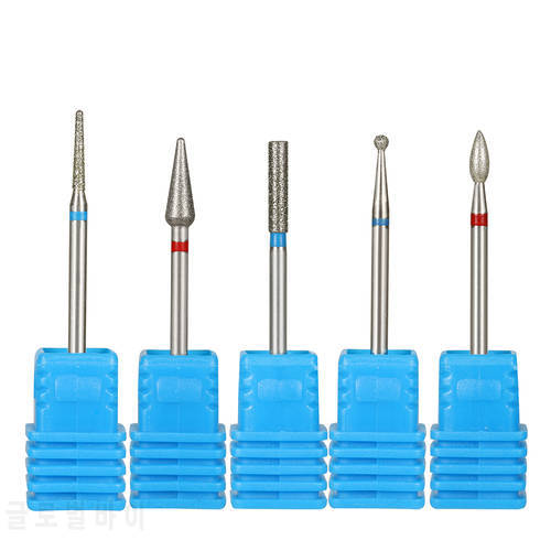 BNG Diamond Milling Cutters For Manicure Rotary Nail Drill Bit Bits Eletric Pedicure Machine Equipment Cuticle Remove Tools Box