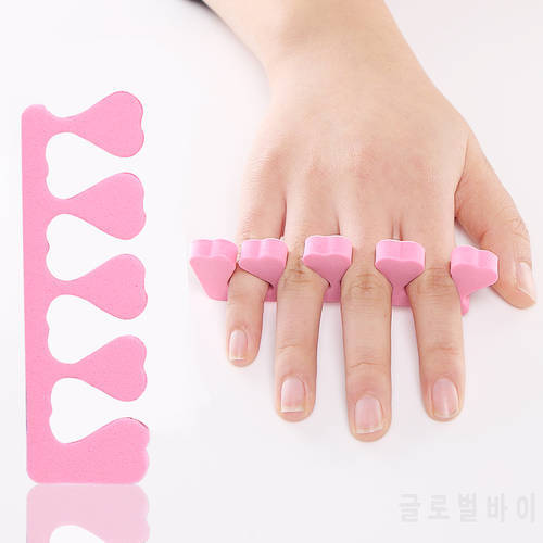4Pcs Soft Sponge Fingers Toes Separator Manicure Pedicure Nails Finger Separator Flexible Finger Toe Spacer Separation Tools