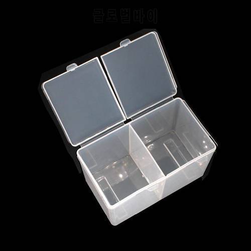 Double Grids Nail Wipes Portable Storage Case Cotton Pads Swab Rods Makeup Tools Container Nail Art Accessoires Organizer Box
