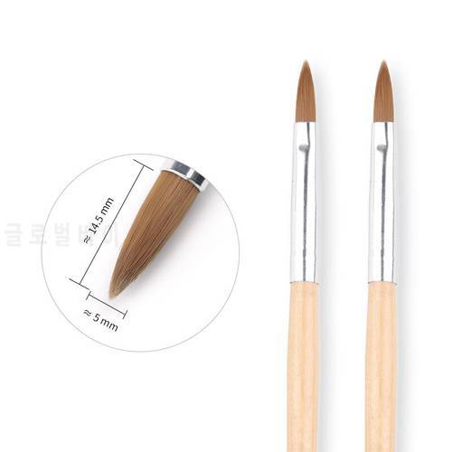 1 pieces Wooden pole Nail Art acrylic brush pen UV Gel varnish hand painting drawing sculpture pen manicure tools
