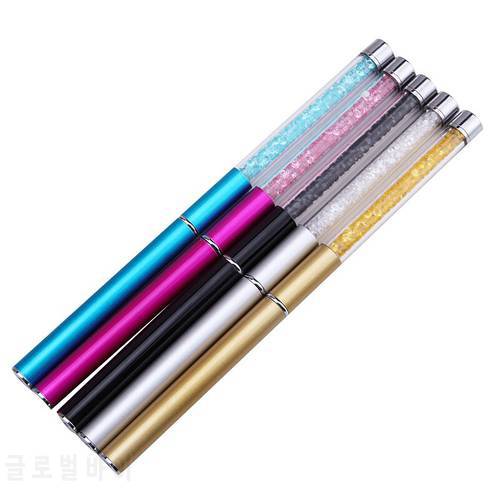 Nail UV Gel Brush Liner Pen Crystal Handle Manicure Nails French Art Acrylic UV Gel Dotting Pen Extension Painting Brush Tools