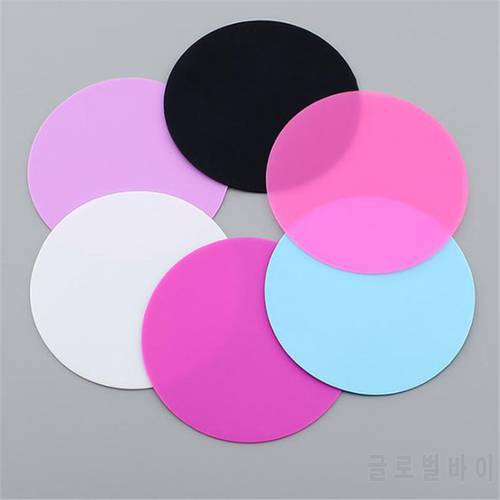 9.5CM Silicone Manicure Paint Mixing Palette Mat Foldable Washable Nails Art Stamping Pad Nail Color Draw Polish Tool Equipment
