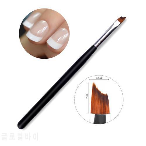 1pcs French Tip Nail Brush Half Moon Shape Drawing Pen Manicure Design DIY Nail Art Tools french brush design nails