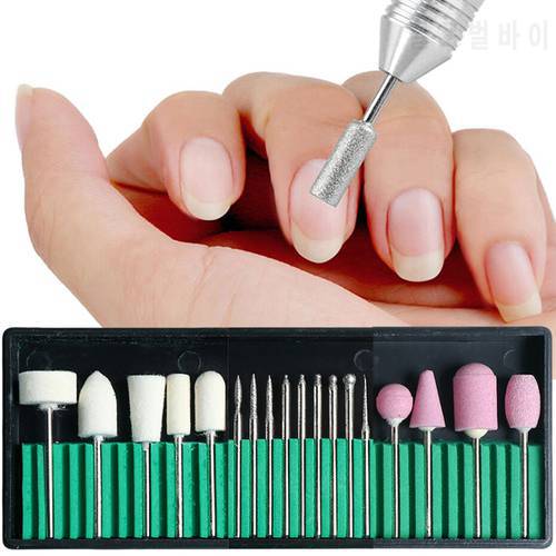 Wool Quartz Diamond Cutters For Manicure Nails Drill Bit Electric Nail Sander Pedicure Tools Buffing Grinding Accessories LE1560