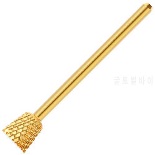 4 Week Backfill Carbide Nail Drill Bit for Electric Manicure Drill Machine (4 Week Inverted, Gold)