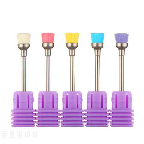 10 Pcs/Lot Milling Cutters For Manicure Remove Nail Dust Brush Nail Drill Bits Accessories Tool