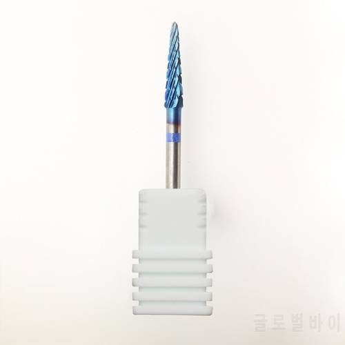 New Blue Pro Whole Carbide Nail Drill Bits Nail Art Electric Drill Machine Files Nail Art Tools cut and polish bottom nail