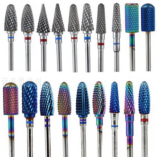 53 Types Tungsten Steel Nail Drill Bits for Electric Nail Drill Machine Manicure Milling Cutters Cuticle Removal Polishing Tool