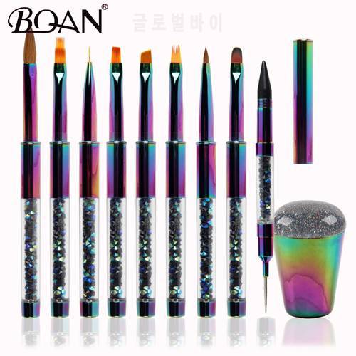 BQAN Gel Brush Nail Brush Nail Art Brush Line Painting Brushes Crystal AcrylicThin Liner Drawing Pen Manicure Tools UV Gel