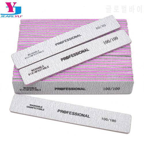 5/10 Pcs/Pack Nail Polishing File Professional Square Style Nails Files 100/180 Emery Board Manicure Accessories Pedicure Tools