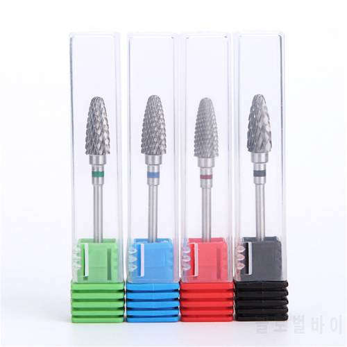 Carbide Alloy Nail Drill Bits Corn Shape Nail Gel Milling Cutter Electric equipment Accessories Tool