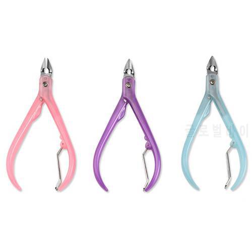 Nail Stainless Steel Cuticle Manicure Care Cutter Nippers Clipper Tool New Plastic Body Dead Skin Pliers