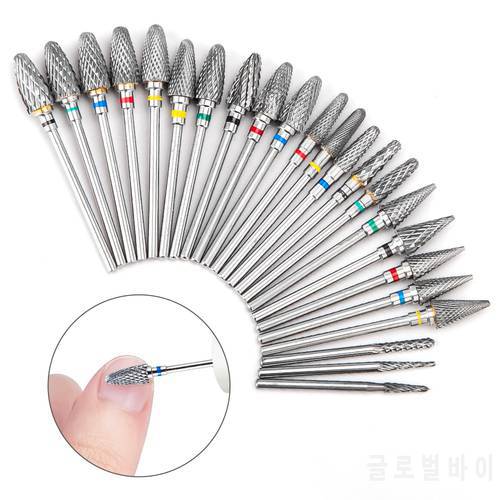 Tungsten Carbide Nail Drill Bit Nail Cutter for Manicure Electric Nail Milling Cutter for Manicure Machine Nail File Accessories