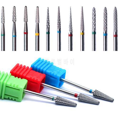 66 Style Carbide Tungsten Nail Drill Bits Nail Milling Cutter Electric Drill Machine Files Tools Cut Polish Bottom of Nail