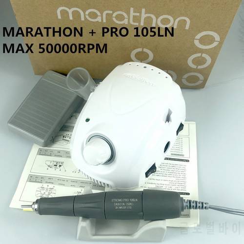 STRONG MARATHON champion-3 Strong 210 PRO 105LN Handle 50000 rpm Electric manicure Nail Drill machine FORTE 210 Nail art Tool