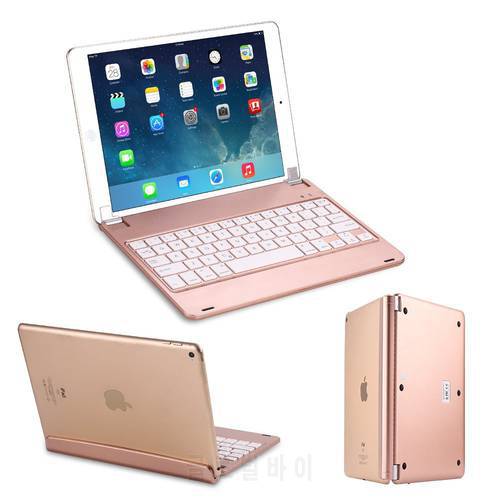 For iPad Air 2 Pro 9.7 Ultra Thin 135 Degree Rotating Wireless Bluetooth Russian/Hebrew Keyboard Case Cover With Magnetic Stand