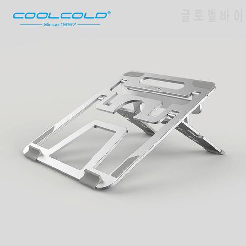 COOLCOLD Folding Laptop Cooler Holder Stand Six Height Aluminum Alloy Invisible Laptop Stand For 11-14inch Notebook MacBook