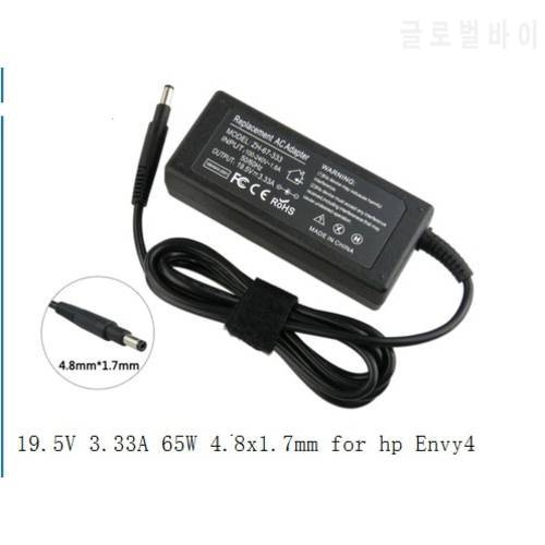 19.5V 3.33A 4.8x1.7mm 65W AC power adapter charger for HP Pavilion 14 Pavilion 15 laptop ENVY 4 6 Series