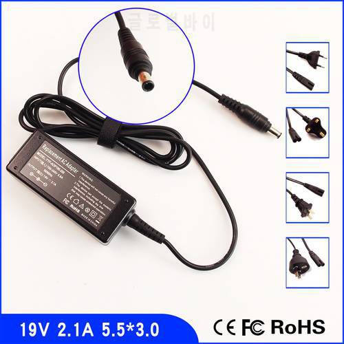 19V 2.1A Laptop Ac Adapter Power SUPPLY + Cord for Samsung AD4019 Ad-6019 AP04214-UV ADP-60ZH A BA44-00243A AA-PA2N40W