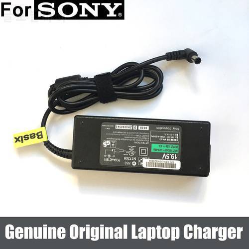 Genuine Original 90W 19.5V Laptop AC Adapter Charger for Sony Vaio VGP-AC19V25 VGP-AC19V26 VGP-AC19V27